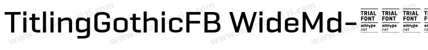 TitlingGothicFB WideMd字体转换